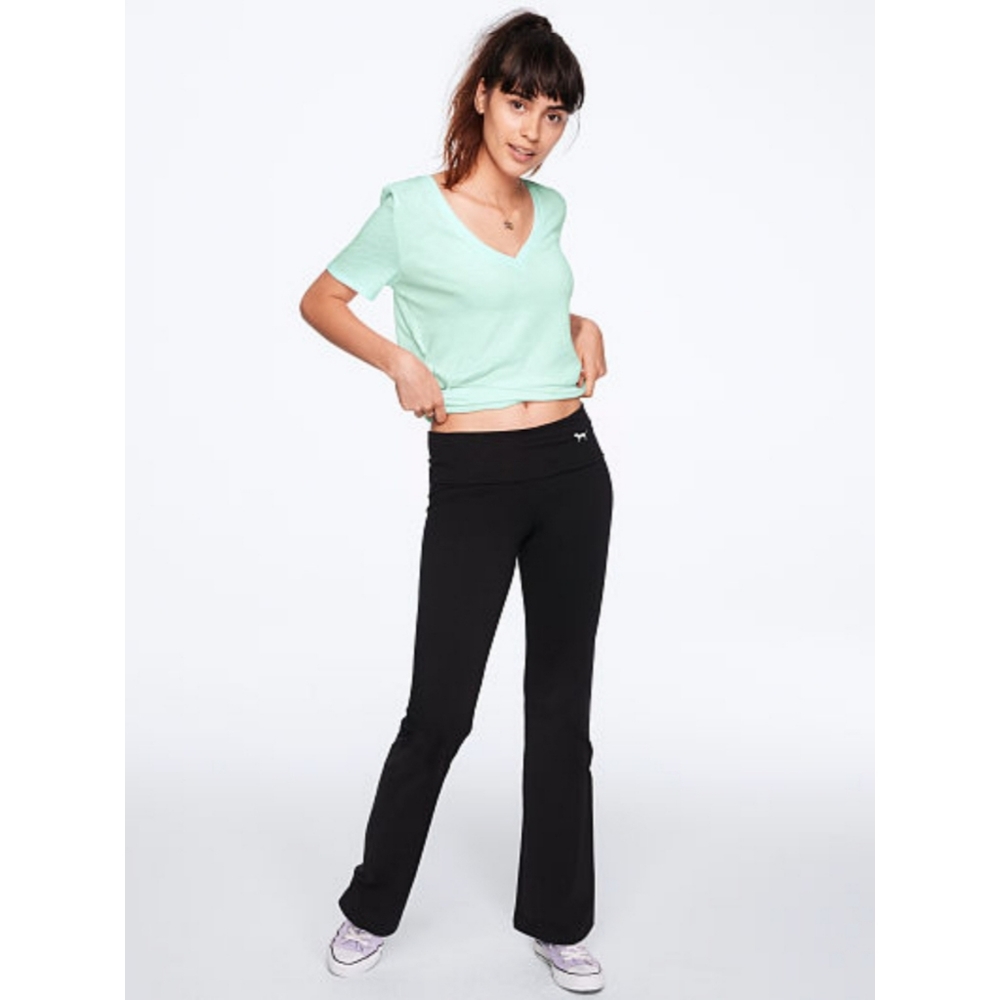 NWOT Victoria's Secret PINK Flat Waist Yoga Flare